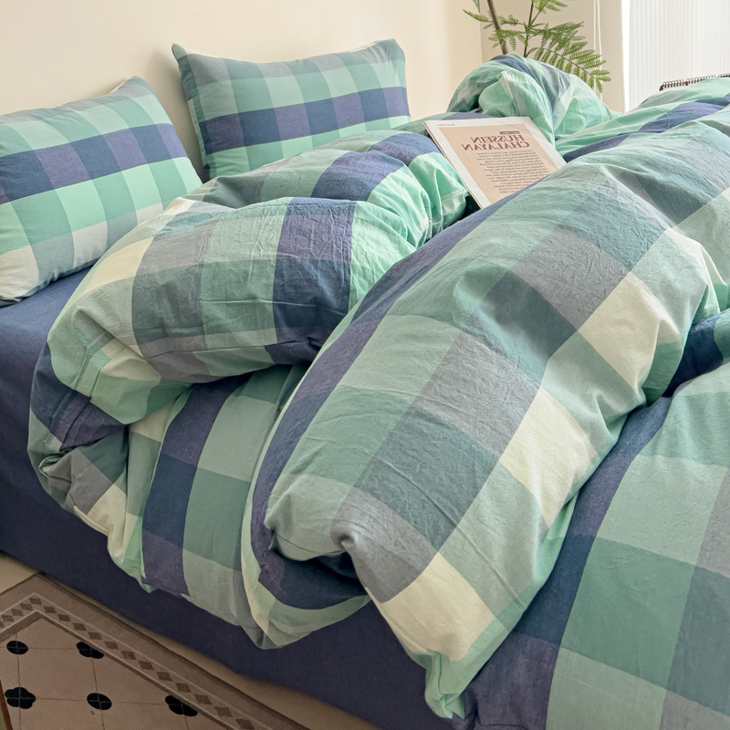 2025新款A类全棉色织水洗棉四件套