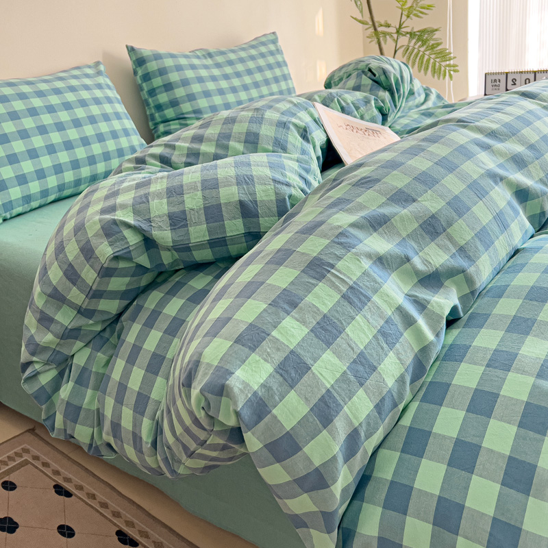 2025新款A类全棉色织水洗棉四件套