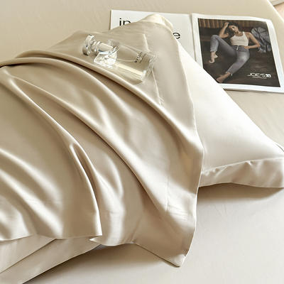 2024新款现代轻奢A类50S100支长绒棉纯色系列-单枕套 枕套/对 雪咖