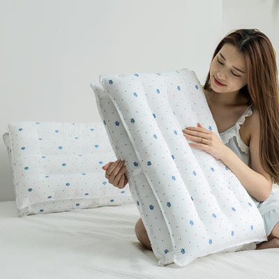 2021新款水洗定型枕系列-全棉皇冠子母扁平枕枕头枕芯48*74cm/只 皇冠