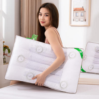2021新款全棉枕头乳胶绗缝功能决明子枕芯枕头48*74cm/只 抗菌防霉决明子保健枕芯
