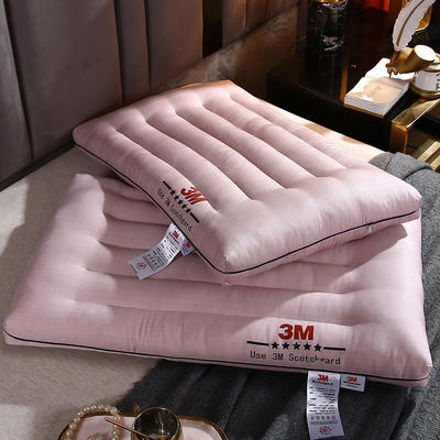 2021新款3M纤柔低度枕头枕芯48*74cm枕芯/只 3M纤柔低度枕-粉色
