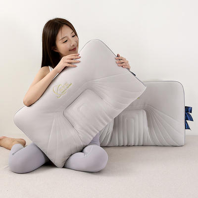 2023新款热宇宙石墨烯乳胶枕芯含导电丝去静电枕头  枕芯枕头48*74cm 热宇宙-绅士灰/对
