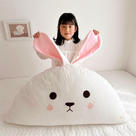 2023新款全棉水洗绗缝系列床头靠背 75cm*45cm（婴儿床尺寸） 纯棉夹棉兔子