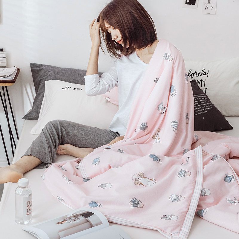 (总)欧邦2019新款优卡棉空调被可机洗水洗夏凉被柔软亲肤不起球不褪色