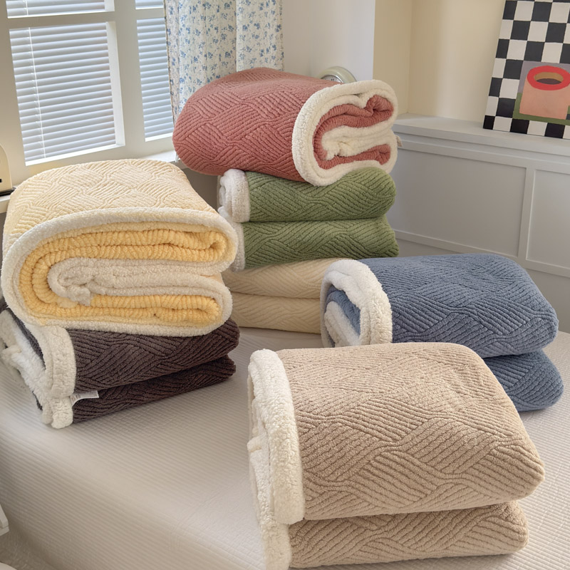 2025新款塔芙绒提花双层毛毯-缦纱-凯丽 组合图