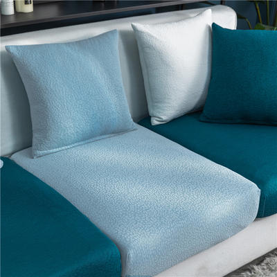 2022新款-泡泡纱沙发垫 加大单人长65-85cm宽65-85 浅蓝