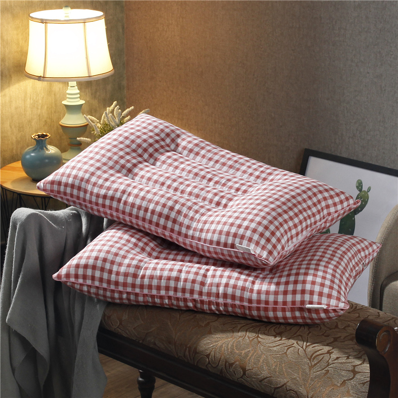 珍珠棉定型枕 珍珠棉保健枕-红格