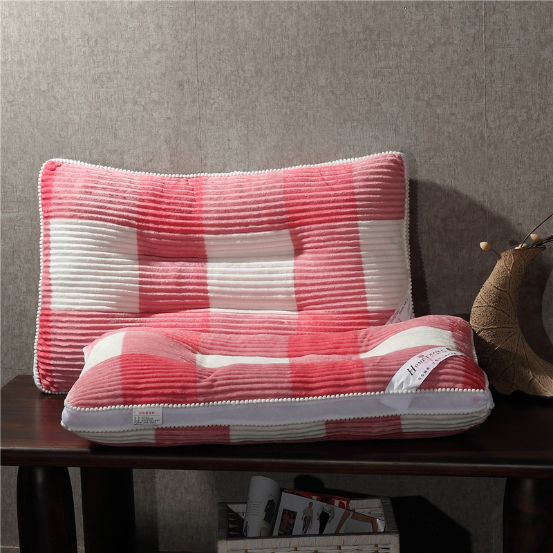 水晶绒定型枕（48*74cm） 粉色