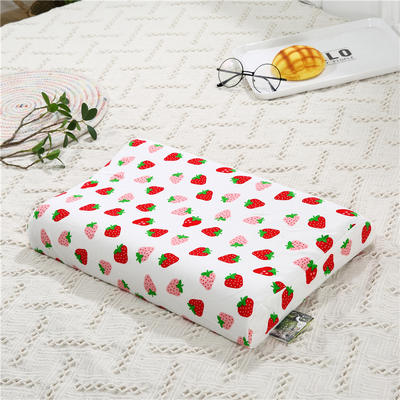 2018新款-儿童乳胶枕 （44x27cm/只） 草莓