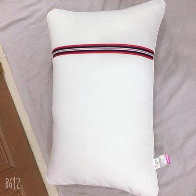 2019新款-磨毛彩带枕芯枕头 高枕二只装
