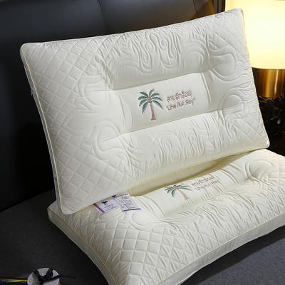 2022新款亲肤纤维枕枕头枕芯-再生纤维枕 48x74椰树（单只）
