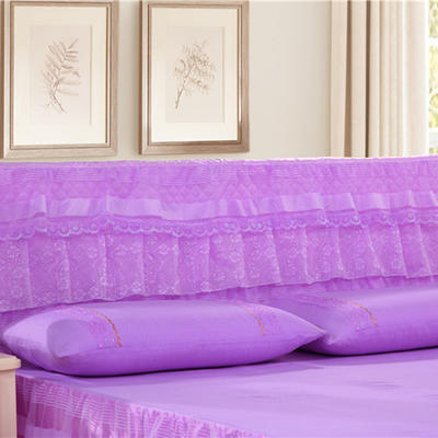 2019新款新款蕾丝床头罩系列-美满家园 150*50cm 美满家园-紫色