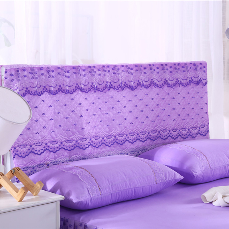 2019新款新款蕾丝床头罩系列-北欧风情 180*50cm 紫色