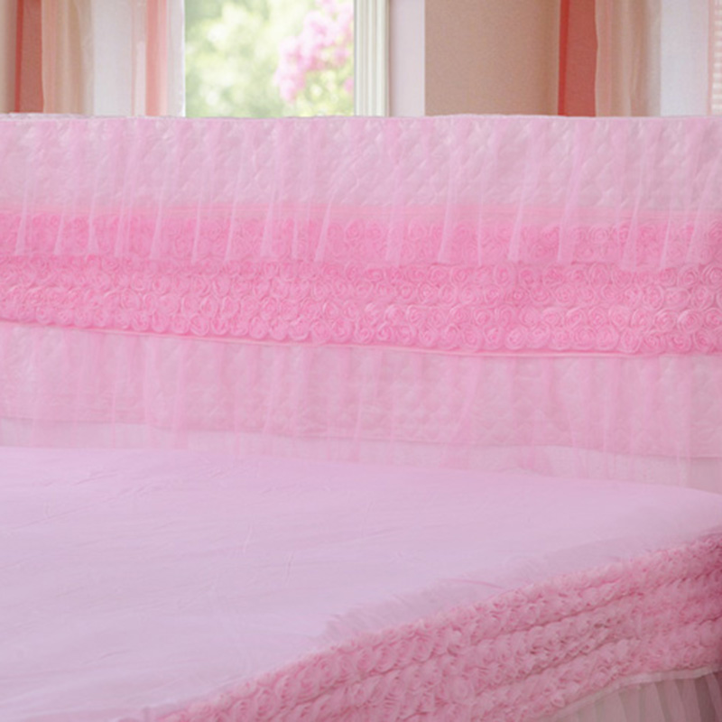 2019新款新款蕾丝床头罩系列-玫瑰公主 120*50cm 粉色