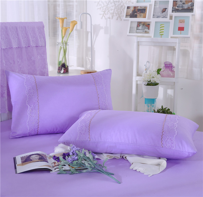 2019新款单品枕套-玫瑰公主 48cmX74cm 玫瑰公主（紫色）