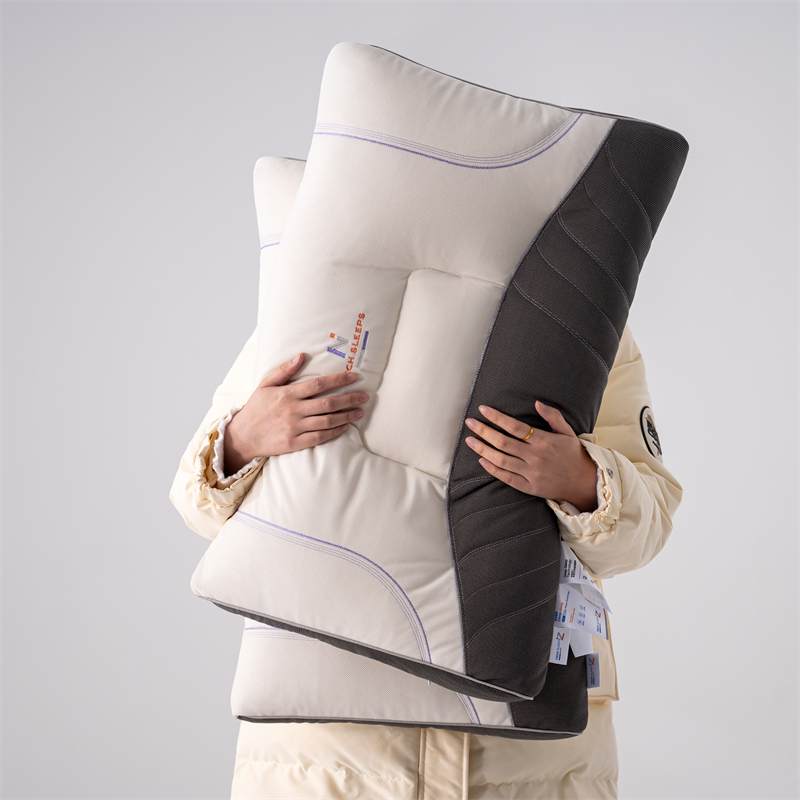 2024新款深睡护颈枕枕头枕芯 48*74cm/只 白色