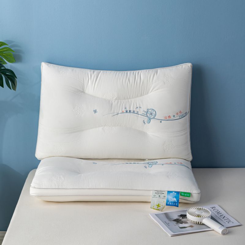 2024新款舒适亲肤60S莱赛尔纤维定型枕头枕芯 48*74cm/只 白色中枕-定型款
