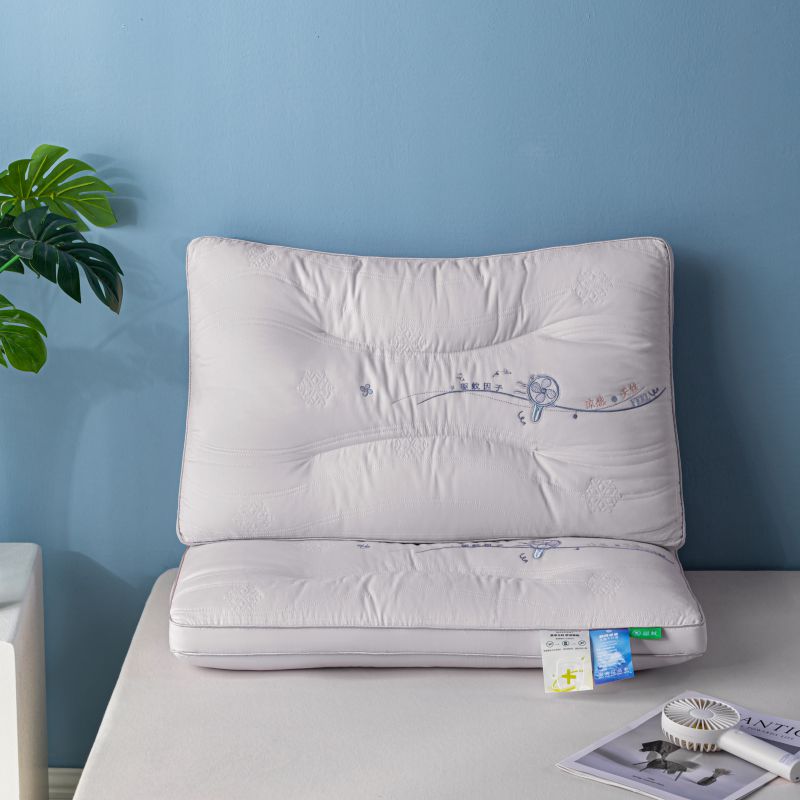 2024新款舒适亲肤60S莱赛尔纤维定型枕头枕芯 48*74cm/只 灰色低枕-定型款