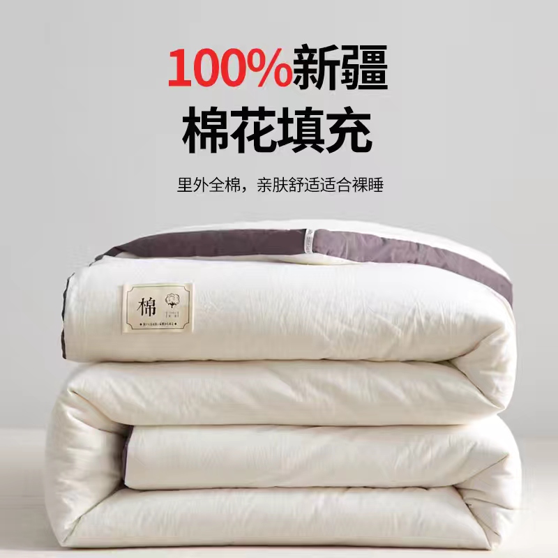 2023新款全棉水洗棉立体棉花被 150*200cm（4斤） 立体白