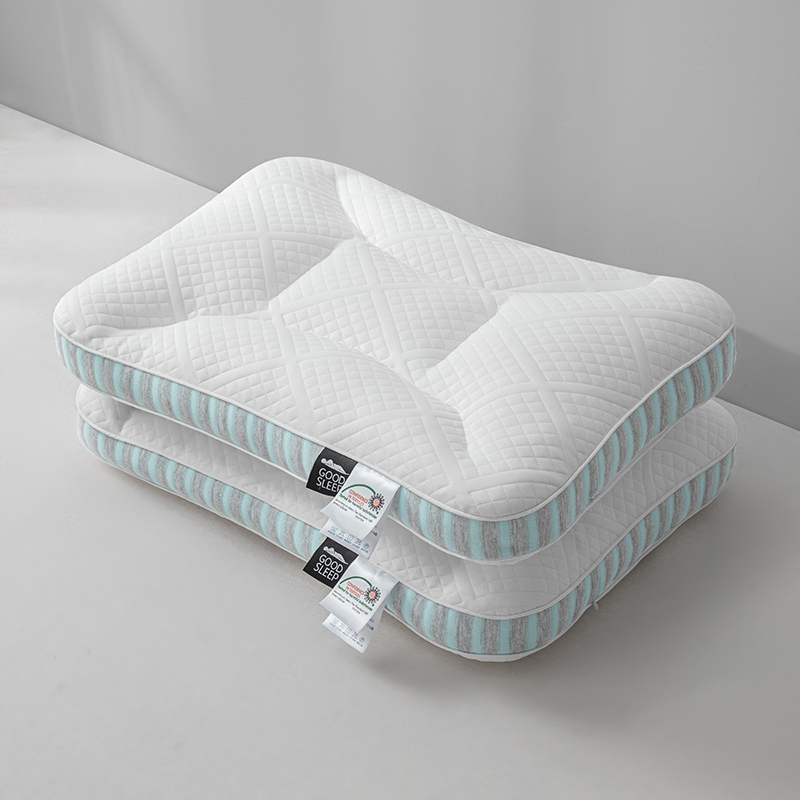 2024新款Spa深睡记忆枕2.0枕头枕芯 48x74cm/对 活力蓝 低枕