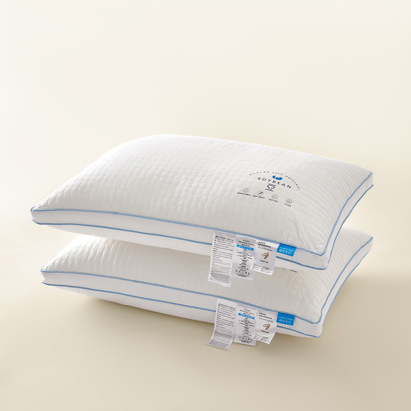 2024新款冰丝大豆护颈枕枕头枕芯 48x74cm/对 冰丝大豆枕（舒睡款）