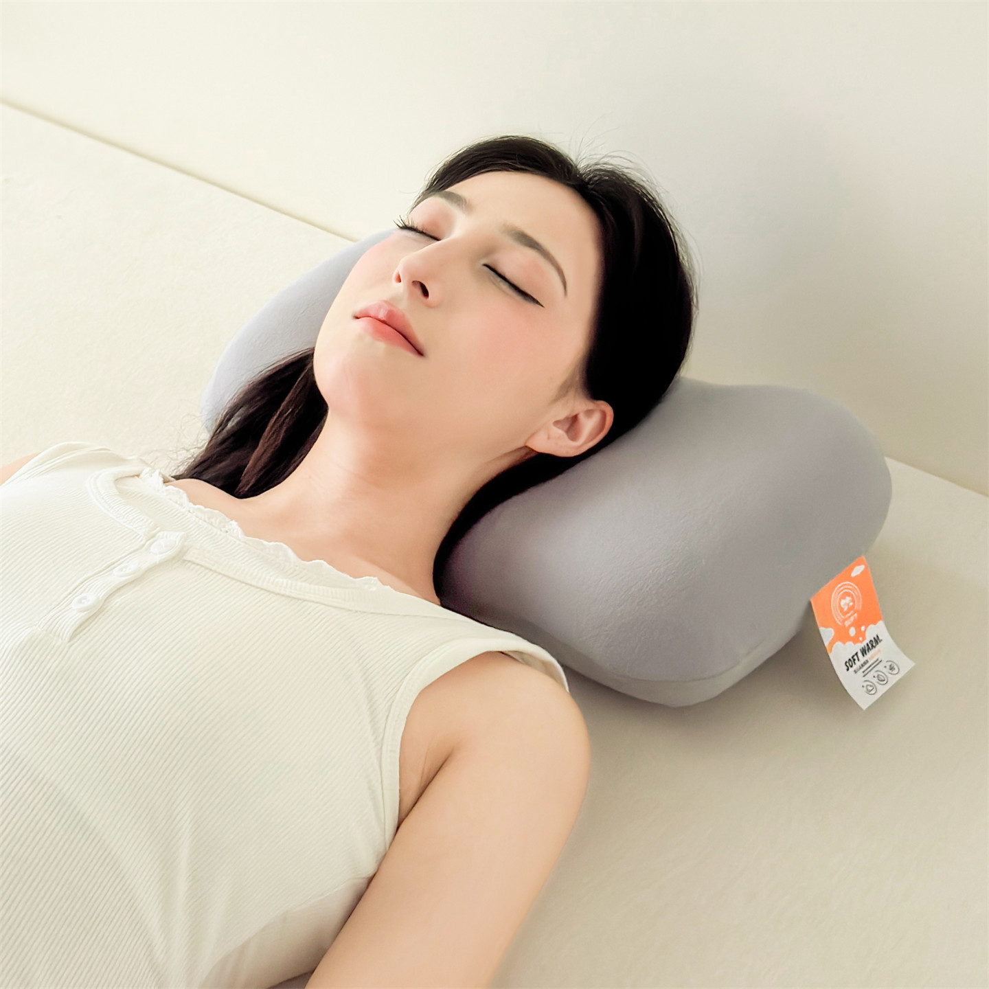 2025新款护颈记忆枕  枕头枕芯 奶茶灰【模特图】/只