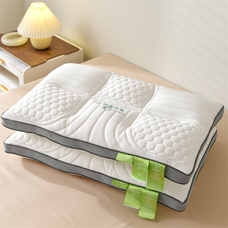 2022新款生物基低度乳胶枕头枕芯48*74cm（图片二） 生物基低度乳胶枕