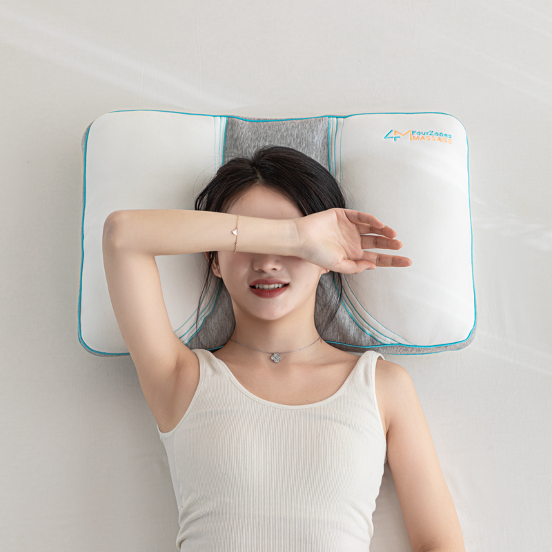 2023新款高分子软管SPA助眠枕  枕头枕芯41*66+3cm【风格一】 高分子软管SPA助眠枕