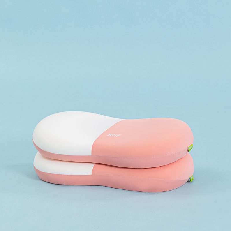 2023新款冰美式猫肚枕  枕头枕芯35*55cm【产品图】 粉色