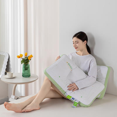 2023新款果冻冰丝枕 枕头枕芯48*68+6cm【模特图】 果冻冰丝枕（护颈）