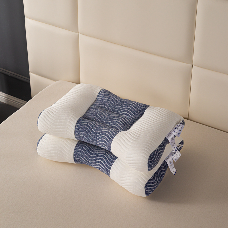 2023新款肩颈理疗高低枕 枕头枕芯 （62*48）+（10*4）cm（±1）/只