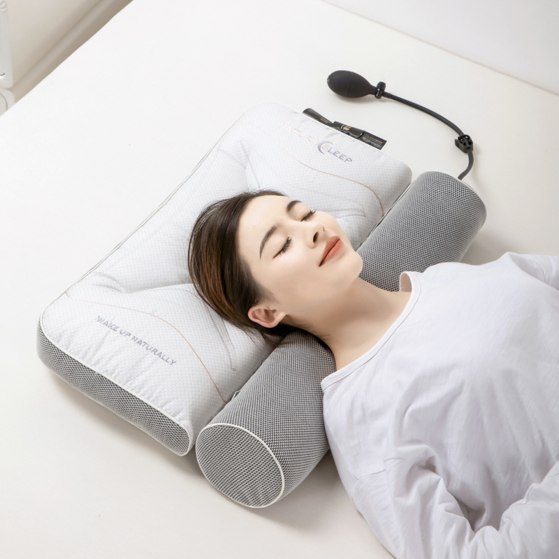 2024新款可调节理疗牵引气囊充气枕  枕头枕芯 【模特图】48*74cm