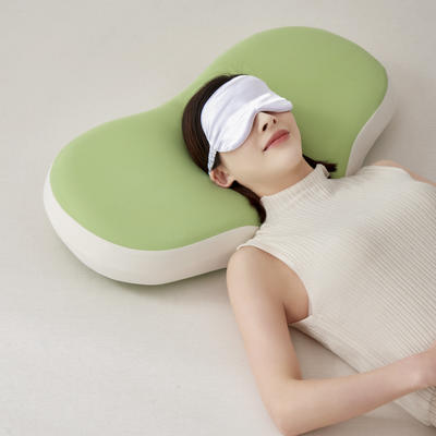 2024新款生物基零压力爱心枕  枕头枕芯【模特图】 牛油果绿45*65cm