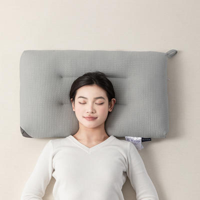 2024新款spa超柔水洗枕  枕头枕芯 48*74cm灰色【模特图】