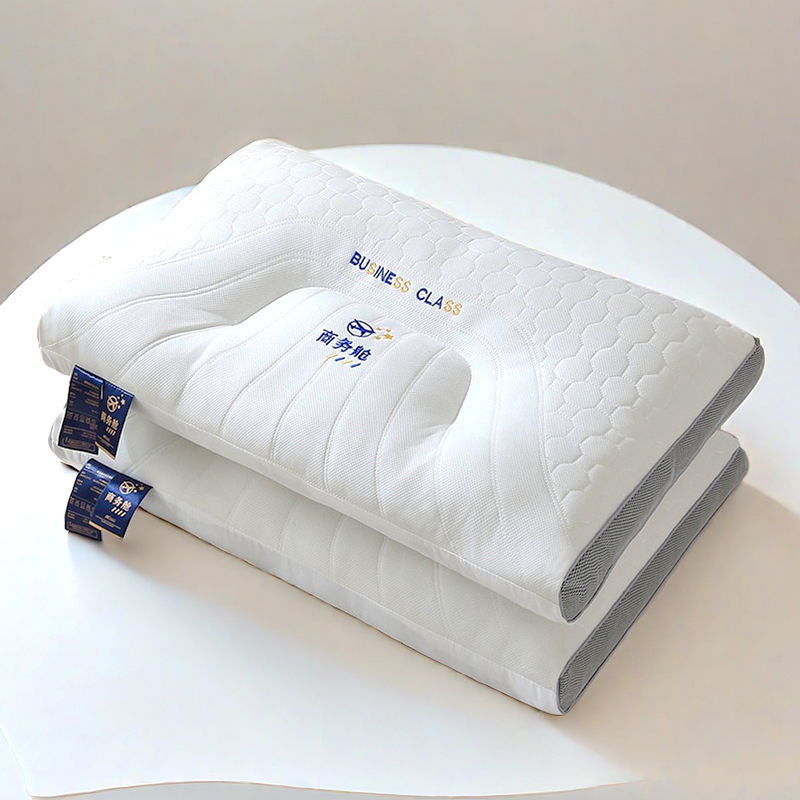 （爆款花型 长期款 不断货）2024年新款针织棉太空舱乳胶枕枕头枕芯 48*74cm/只 商务舱-低枕/只