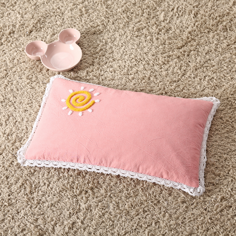 2022新款荞麦枕水洗棉毛巾绣枕头枕芯30*50cm/个 太阳花