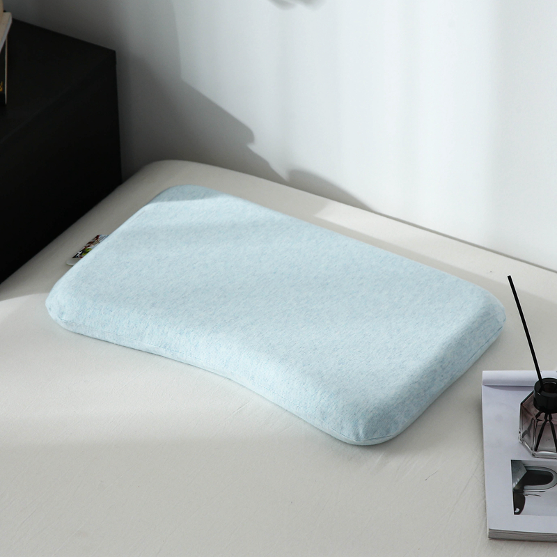 2022新款婴儿乳胶定型枕枕头枕芯44*27+3cm/个 定型枕蓝