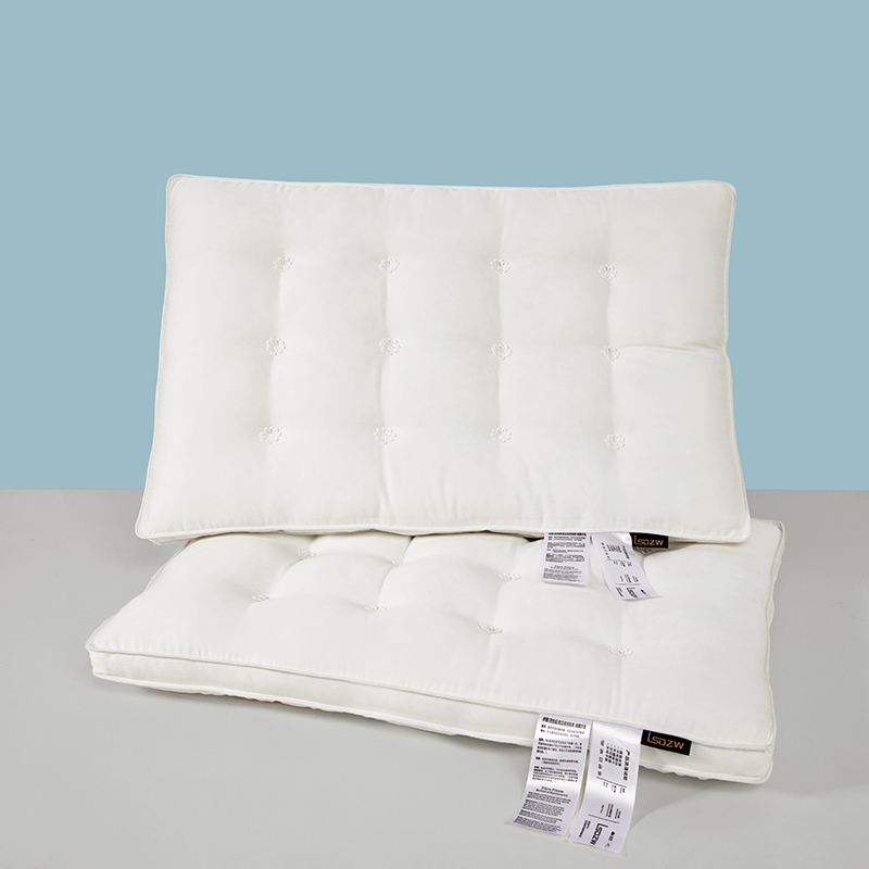 2024新款植物护型枕原棉枕  枕头枕芯 48*74cm 钉花立体双边枕/只