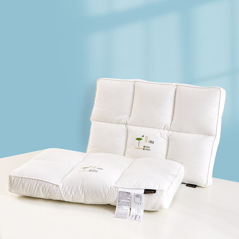 2024新款植物护型枕原棉枕  枕头枕芯 48*74cm 荷叶方块中枕/只