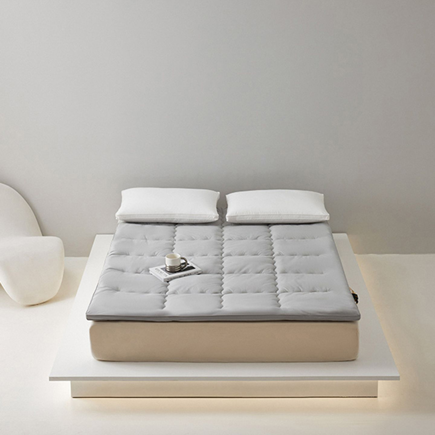 2025新款优眠澳洲绵羊毛软床垫 灰色