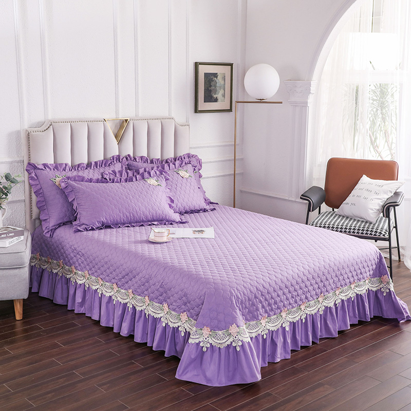 2022新款贵族单品床盖系列 床盖180*230cm【需定做】 紫色