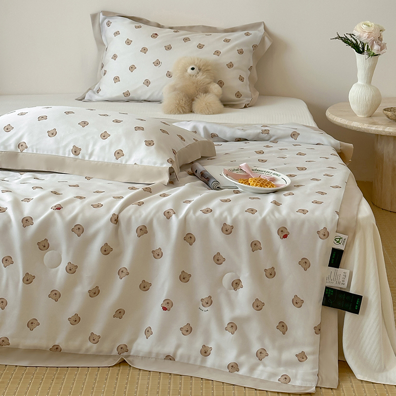 2025新款小茶芯升级版A类60支天丝莱赛尔美颜夏被夏凉被空调被韩系天丝夏被