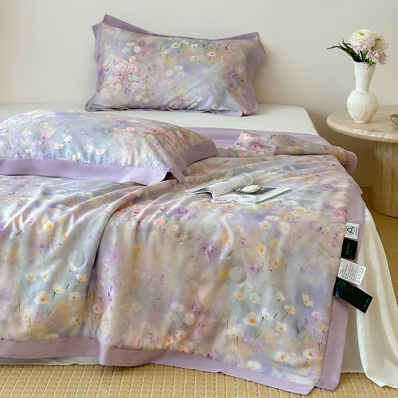 2025新款小茶芯升级版A类60支天丝莱赛尔美颜夏被夏凉被空调被韩系天丝夏被