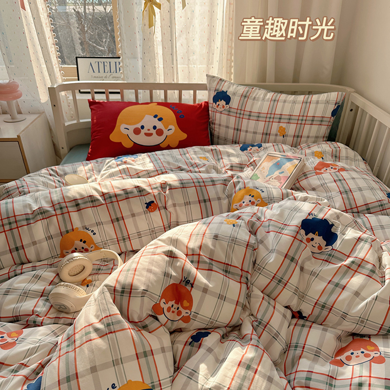 2025新款韩系大版云朵棉四件套