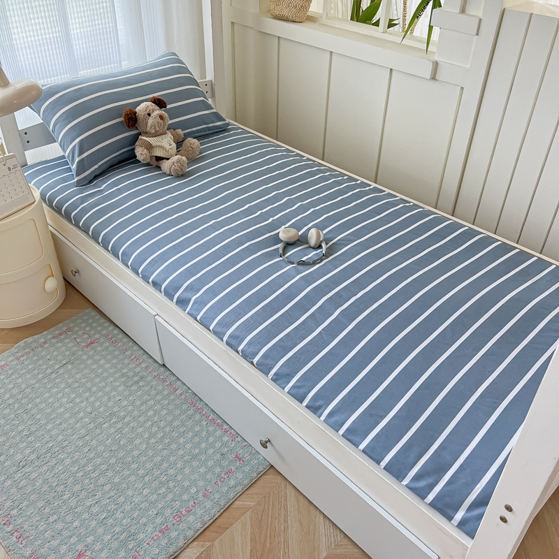 2025新款水洗棉床垫套全包拉链款保护罩学生宿舍防尘床笠90x200四季通用 时光漫步