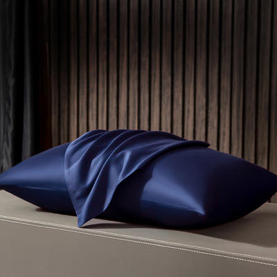 2020新款-素色长绒棉系列单枕套/对 48cmX74cm 藏青