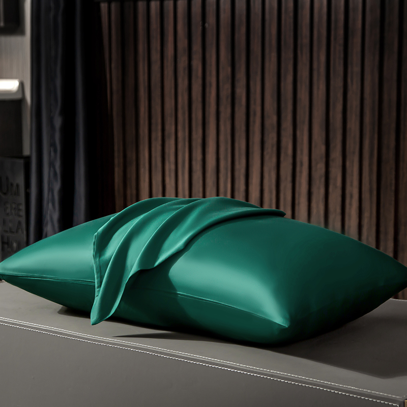 2020新款-素色长绒棉系列单枕套/对 48cmX74cm 墨绿