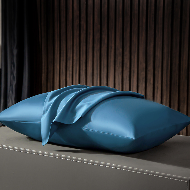 2020新款-素色长绒棉系列单枕套/对 48cmX74cm 月光兰