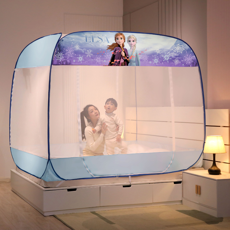 2024新款迪士尼系列印花免安装蚊帐 1.5*2.0m 冰雪家族